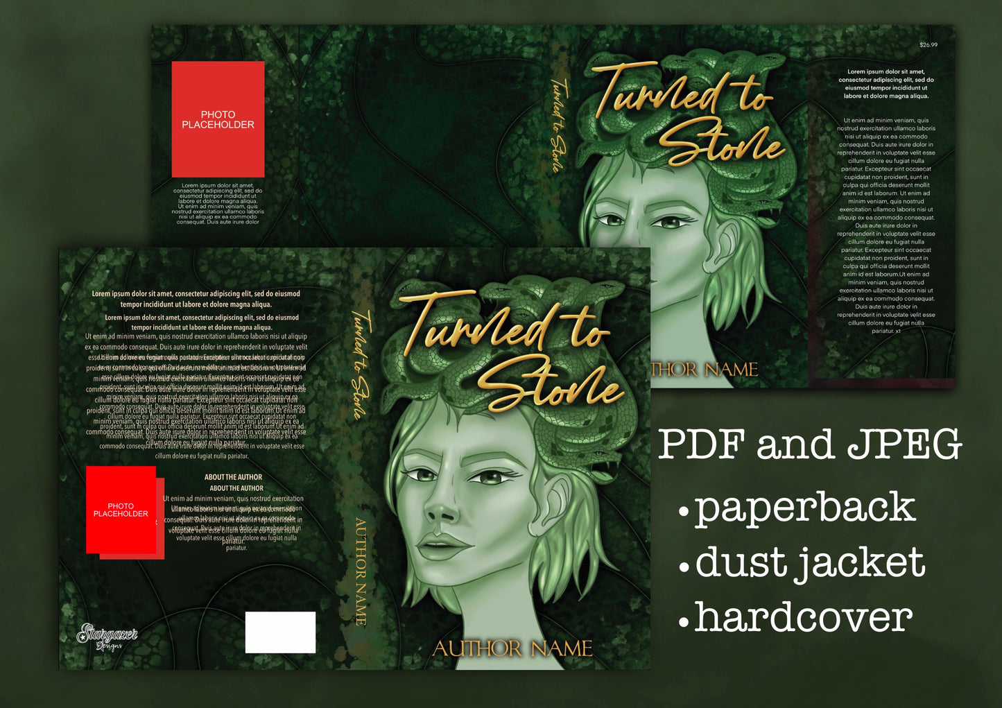 Premade Medusa Fantasy Cover | Custom eBook Cover Design