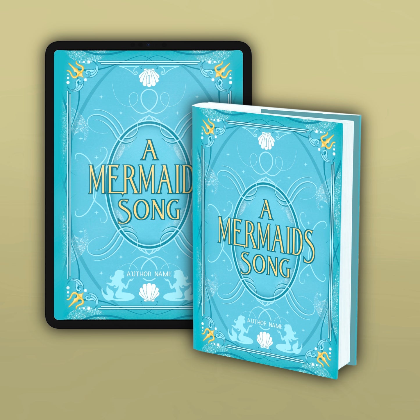 Mermaid Themed Cover | Custom eBook Cover Design