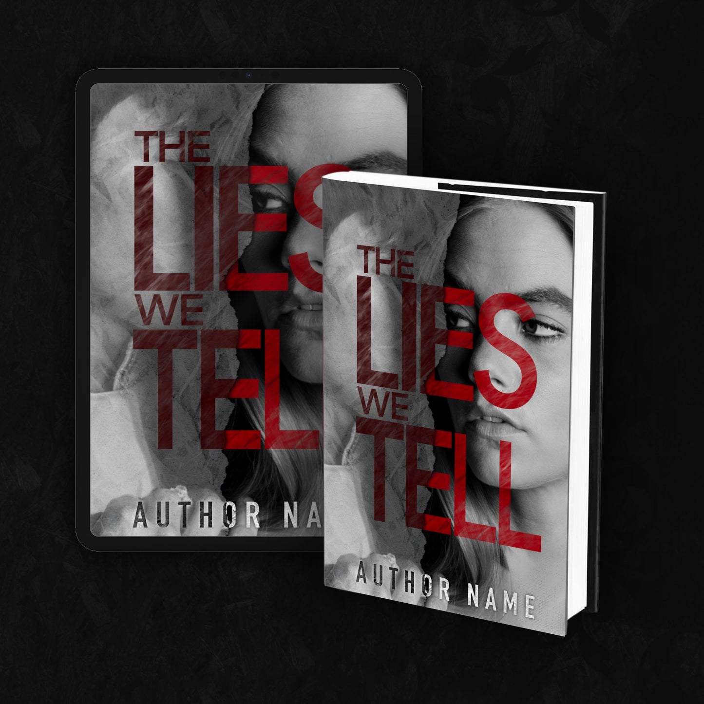 Premade Suspense Drama Cover | Custom eBook Cover Design