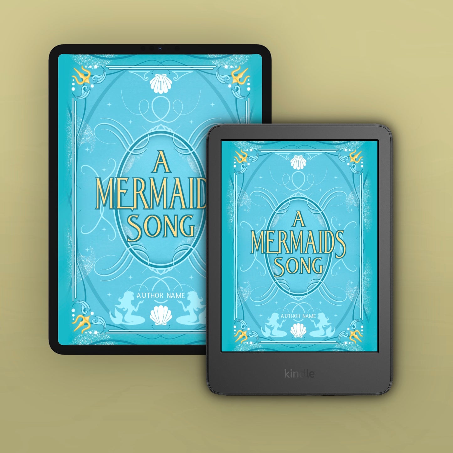 Mermaid Themed Cover | Custom eBook Cover Design