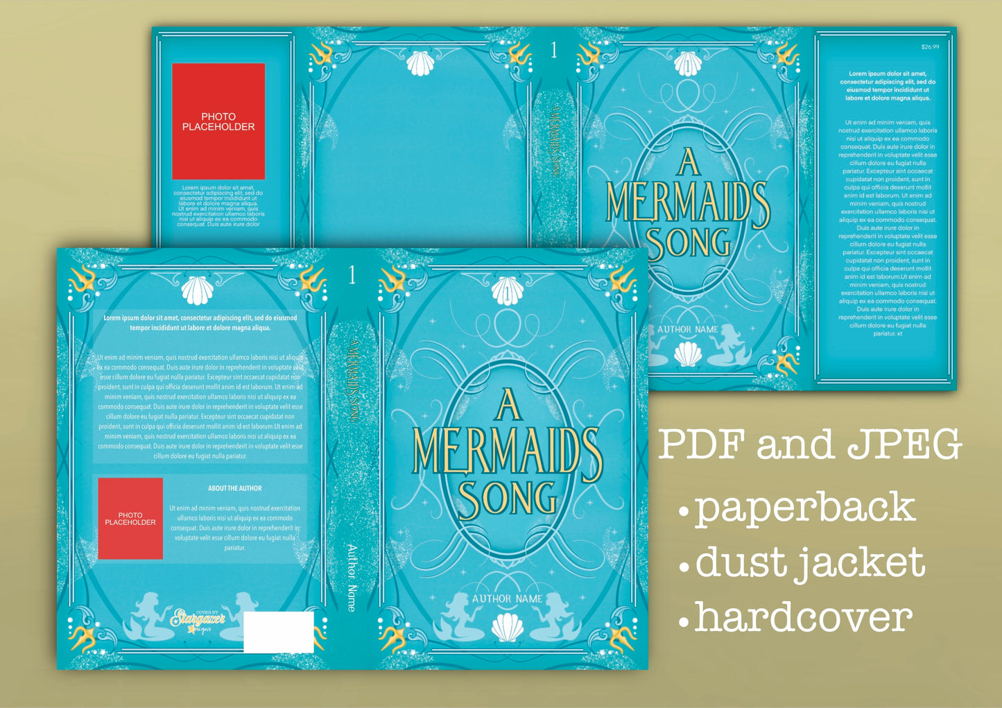 Mermaid Themed Cover | Custom eBook Cover Design