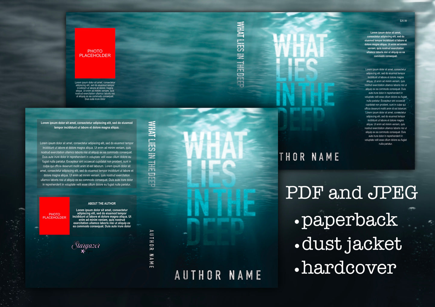 Premade Deep Water Mystery Cover | Custom eBook Cover Design