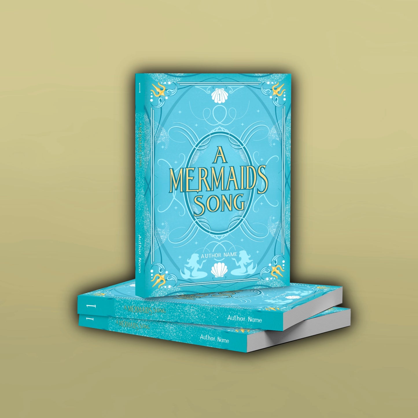 Mermaid Themed Cover | Custom eBook Cover Design