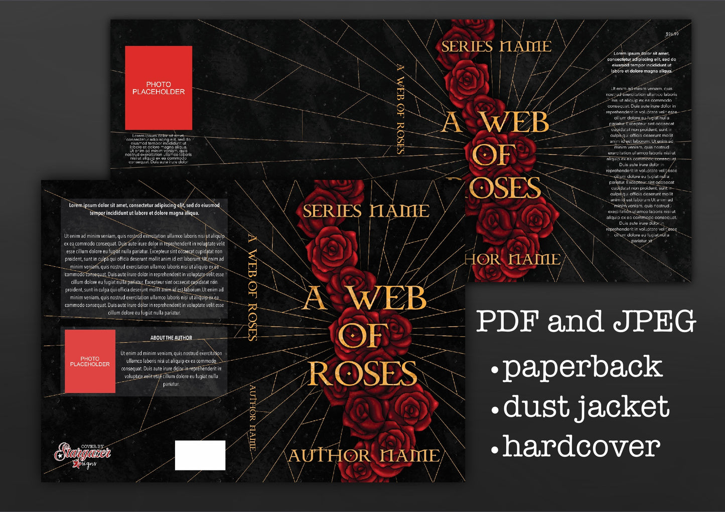 Premade Suspense/Drama/Romance/etc Roses Cover | Custom eBook Cover Design