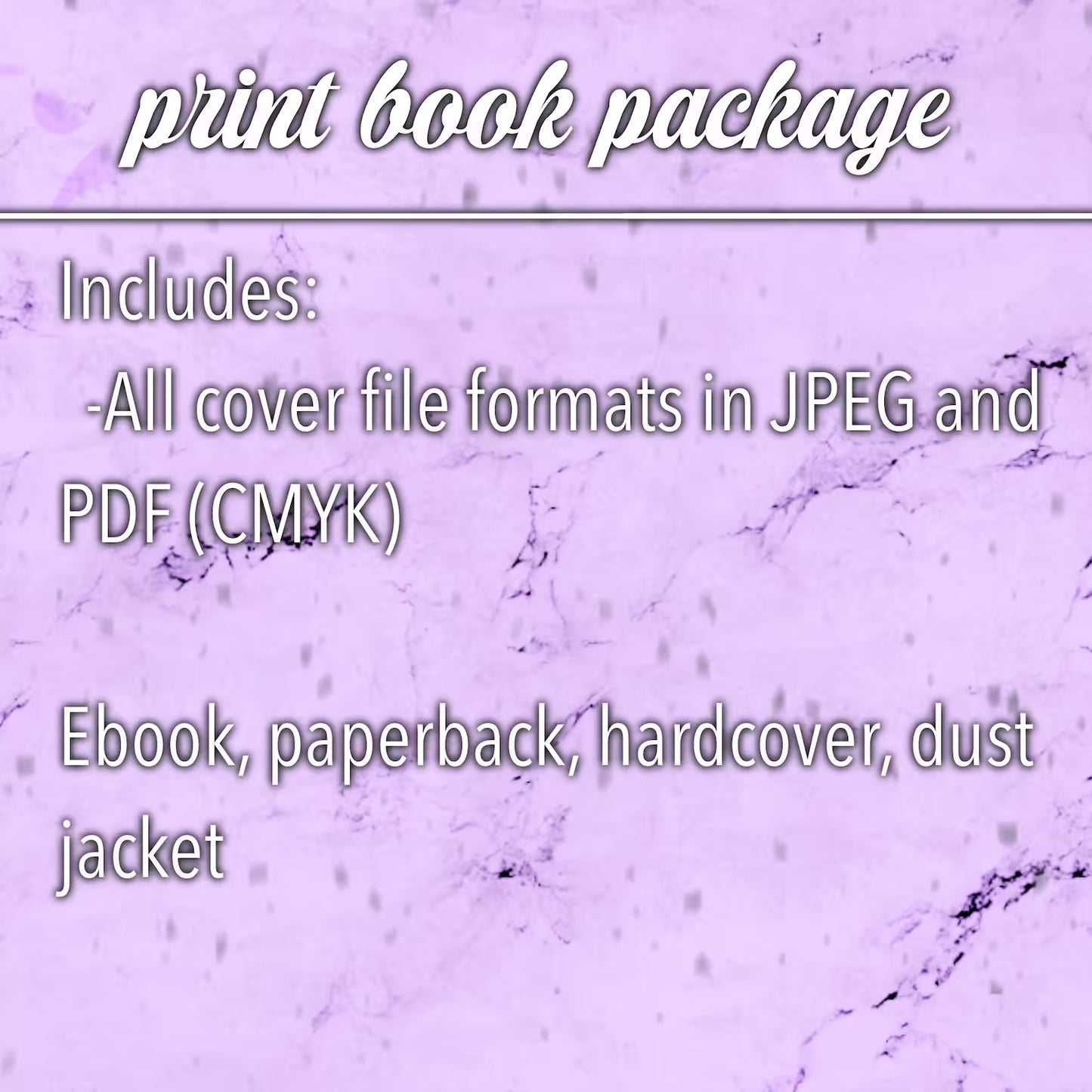 Add print cover files to any premade eBook cover by Stargazer Designs